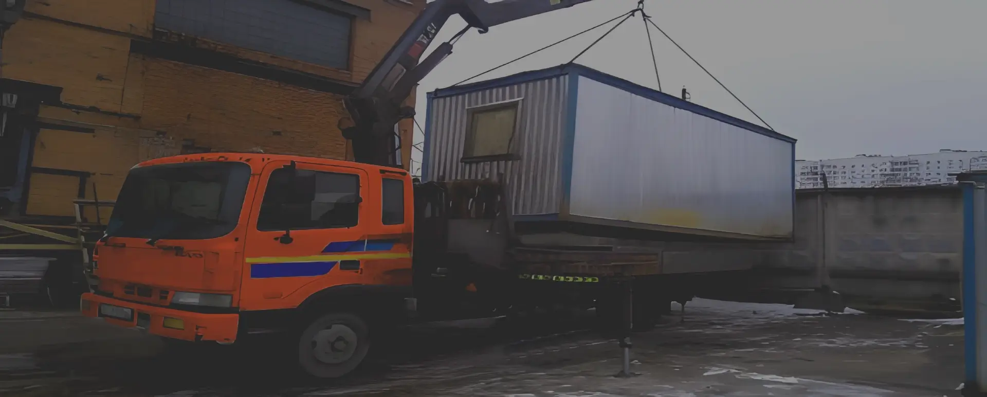 Получить уникальное предложение по перевозке негабаритного вагончика грузовым транспортом по России из Гурьевска с гарантией безопасности